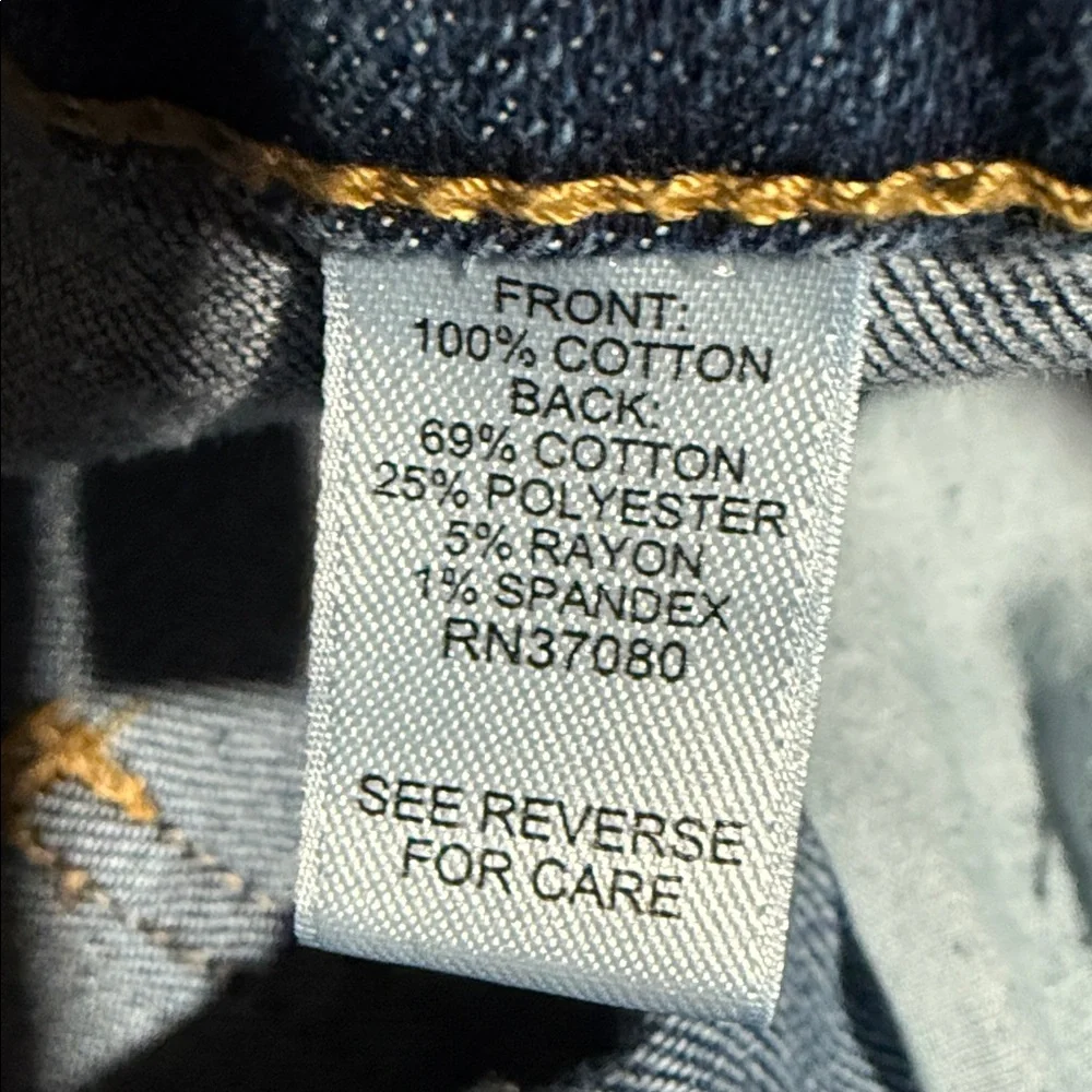 Size 10 Versona Light Blue Modern Straight Buttonfly Ankle Jeans - Picture 5 of 5